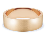 6mm Matt Finish Flat Profile Wedding Band