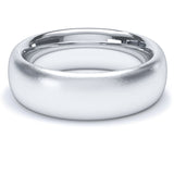 6mm Matt Finish Court Profile Wedding Band