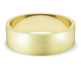 6mm Matt Finish Flat Profile Wedding Band