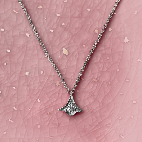 Amelia Platinum Diamond Pendant