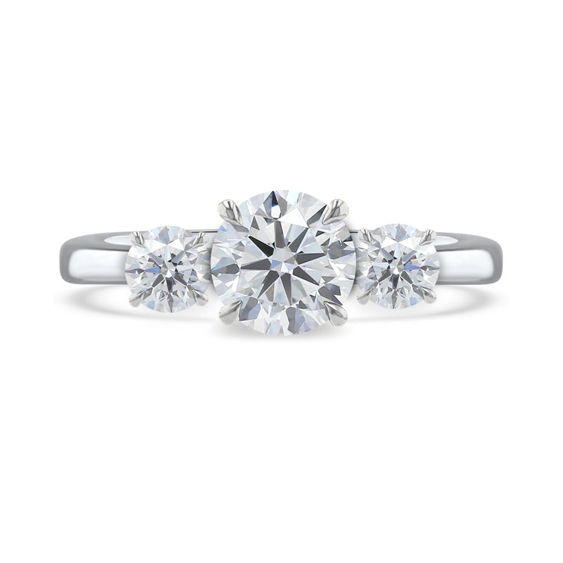 1.50ct Trilogy Diamond Three Stone Platinum Engagement Ring