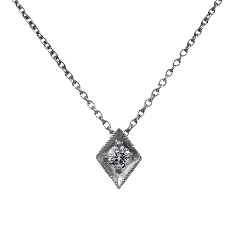 Lily Platinum Diamond Set Pendant