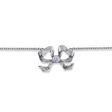 Florence Platinum Diamond Bow Bracelet