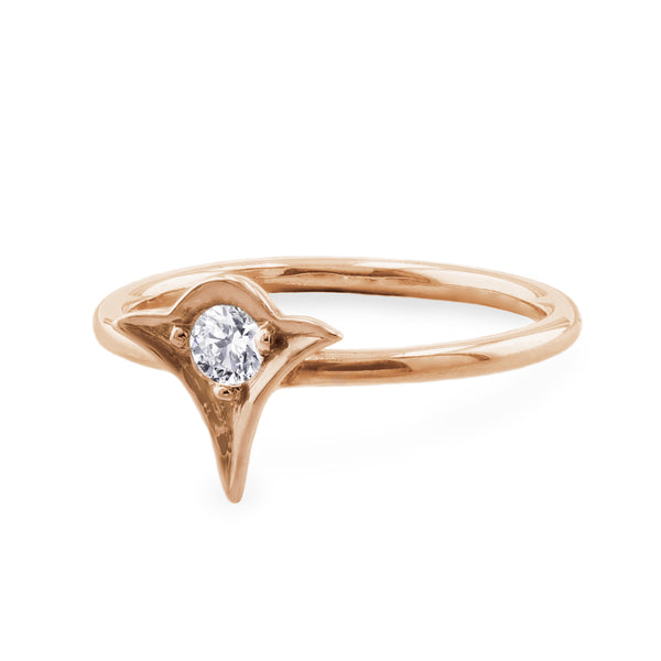 Amelia Rose Gold Diamond Stacking Ring