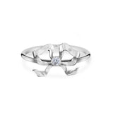 Florence Silver Diamond Bow Ring
