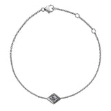 Lily Sterling Silver Diamond Set Bracelet