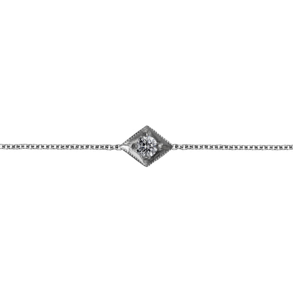 Lily Sterling Silver Diamond Set Bracelet