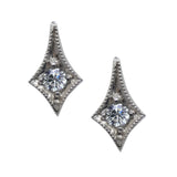 Sterling Silver Tabitha Diamond Set Stud Earrings