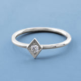 Lily 18ct White Gold Diamond Stacking Ring
